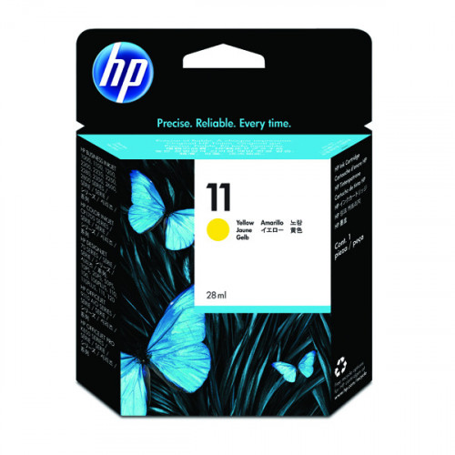 HP 11 Yellow Inkjet Print Cartridge C4838A