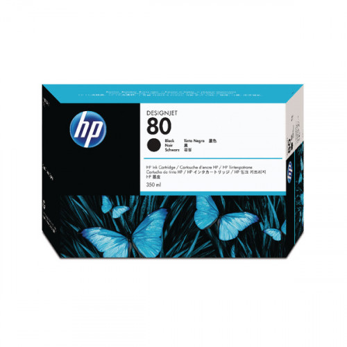 HP 80 Black Inkjet Cartridge 350ml C4871A