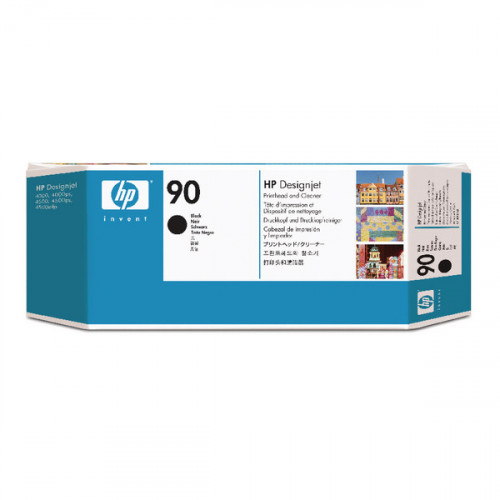 HP 90 Black Printhead and Cleaner C5054A