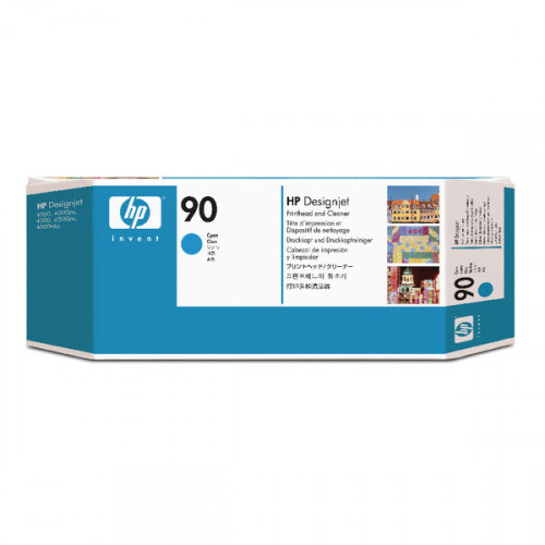 HP 90 Cyan Printhead and Cleaner C5055A