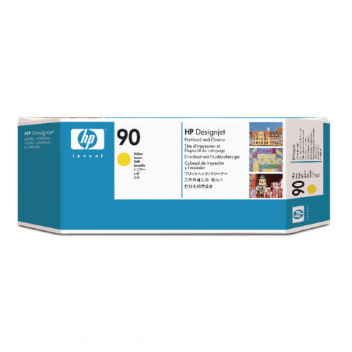 HP 90 Yellow Printhead and Cleaner C5057A