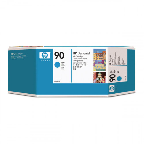 HP 90 Cyan Inkjet Cartridge High Yield 400ml Capacity C5061A