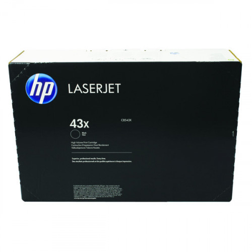 HP 43X LASERJET TONER CART HY BLK