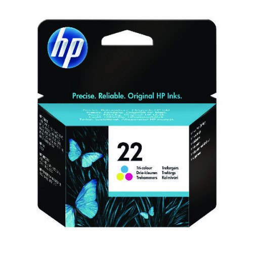 HP 22 INK CARTRIDGE TRI-COLOR CMY