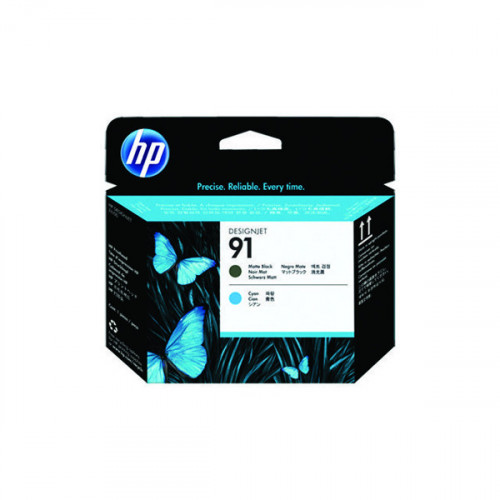 HP 91 Matte Black/Cyan Printhead C9460A