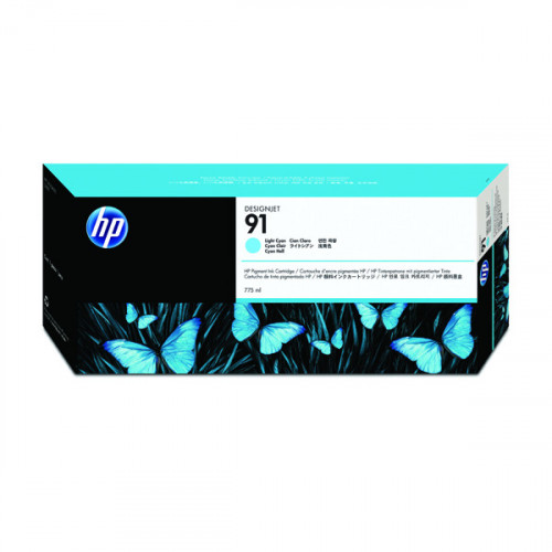 HP 91 Light Cyan Inkjet Cartridge C9470A