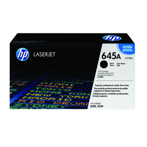 HP 645A LASERJET TONER CARTRIDGE BLK