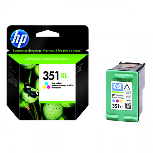 HP 351XL Cyan/Magenta/Yellow High Yield Inkjet Cartridge CB338EE