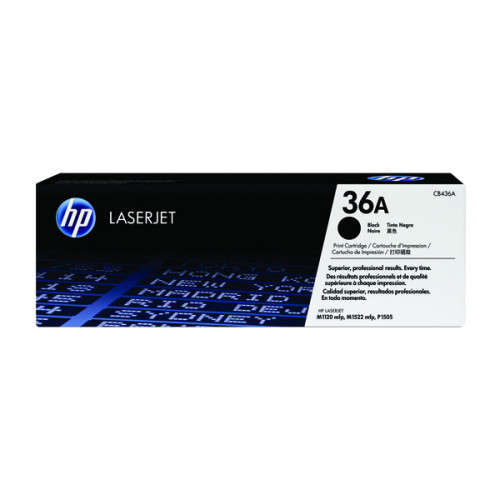 HP 36A Black Laserjet Toner Cartridge (Pack of 2) CB436AD
