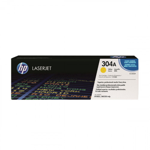 HP 304A LSRJET TONER CART YLW CC532A