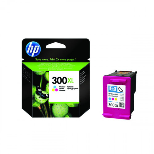 HP 300XL Cyan/Magenta/Yellow High Yield Inkjet Cartridge CC644EE