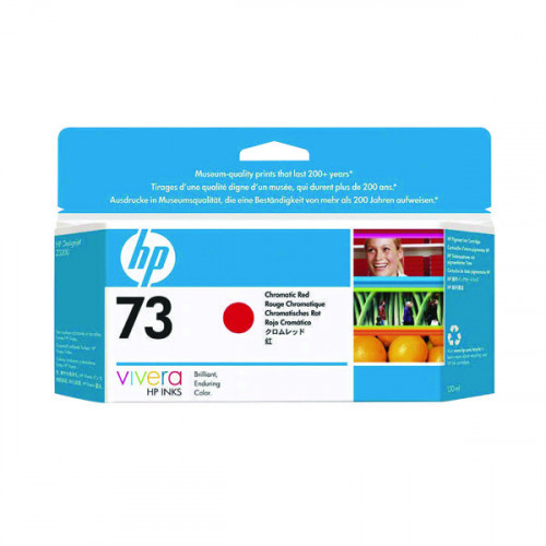 HP 73 Red Inkjet Cartridge (Standard Yield, 130ml Capacity) CD951A