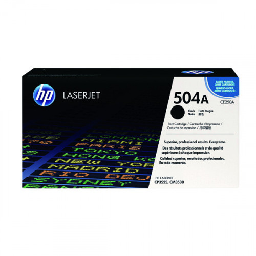 HP 504A LASERJET TONER BLACK CE250A