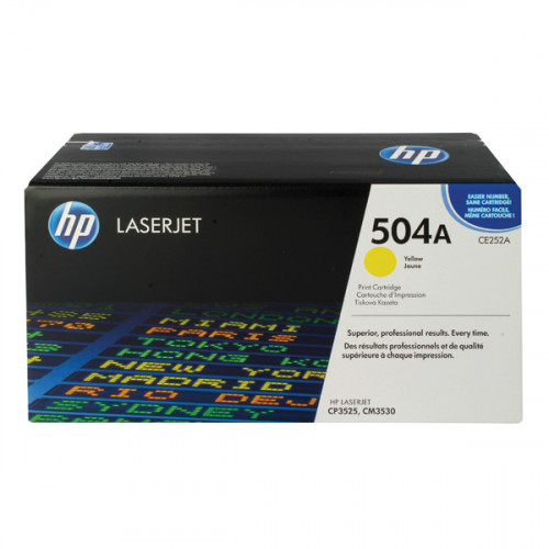 HP 504A LASERJET TONER YELLOW CE252A