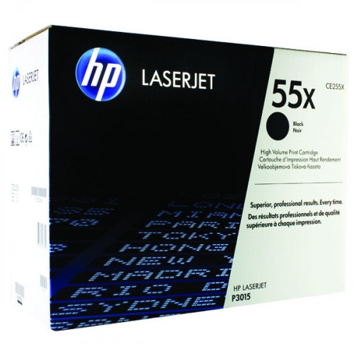 HP 55X LASERJET TONER HY BLK CE255X