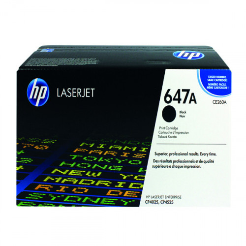 HP 647A LASERJET TONER BLK CE260A