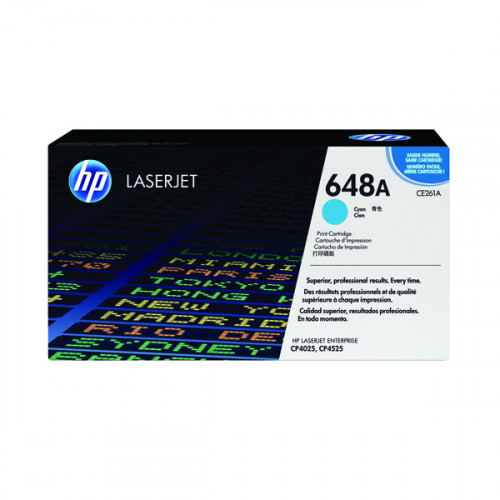 HP 648A LASERJET TONER CYAN CE261A