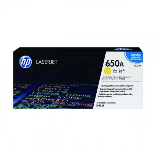 HP 650A LASERJET TONER YELLOW CE272A