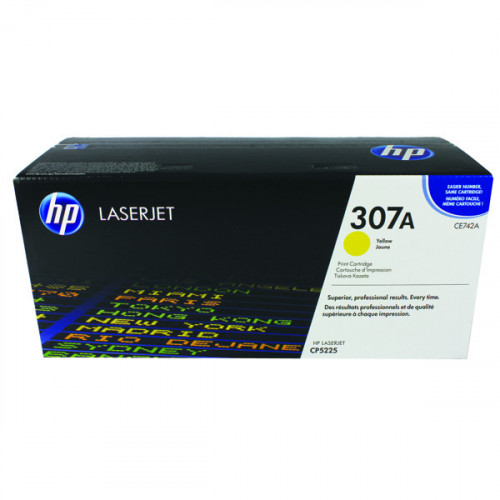 HP 307A LASERJET TONER YLW CE742A