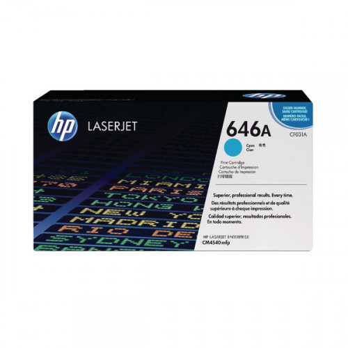 HP 646A Cyan Laserjet Toner Cartridge CF031A