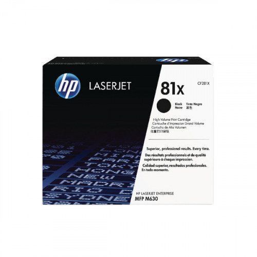 HP 81X HY BLACK TONER CARTRIDGE