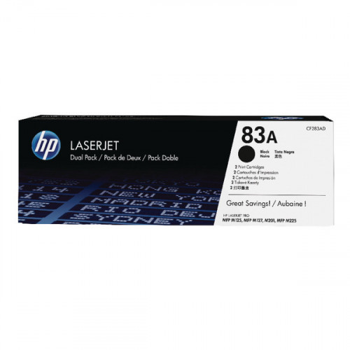 HP 83A LASERJET TONER BLACK PK2