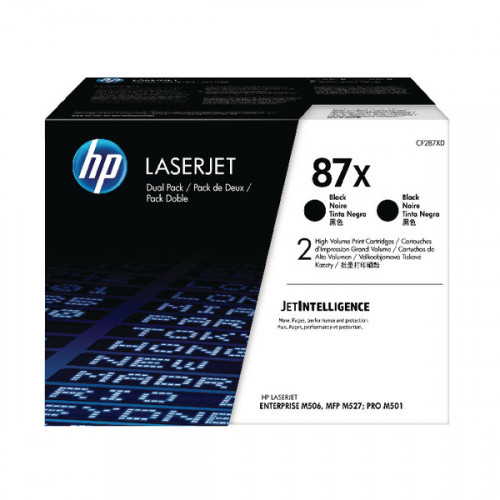 HP 87X HY TONER BLACK TWIN PACK PK2