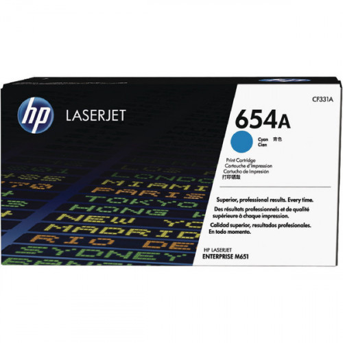 HP 654A LASER TONER CYAN CF331A