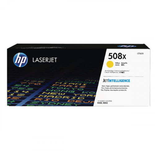 HP 508X LASERJET TONER HY YLW CF362X