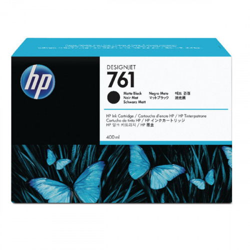 HP 761 Matte Black Designjet Inkjet Cartridge CM991A