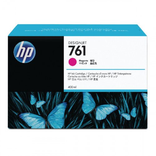 HP 761 Magenta Designjet Inkjet Cartridge (Capacity: 400ml) CM993A
