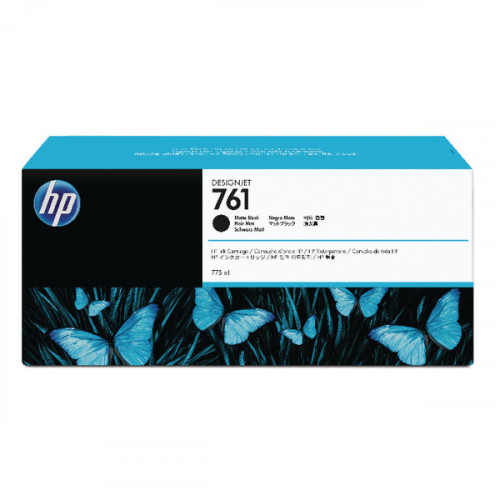 HP 761 Matte Black Designjet Inkjet Cartridge CM997A