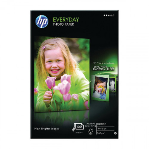 HP E/DAY GLOSSY PHOTO PPR 100SHT