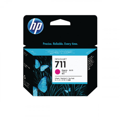 HP 711 MAGENTA INK 29ML CZ135A PK3