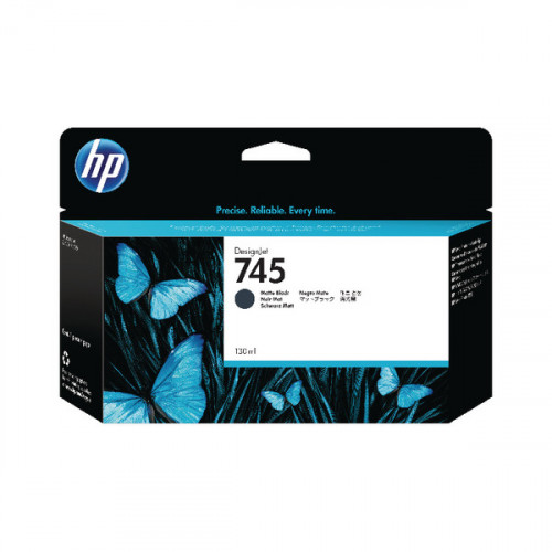HP 745 DesignJet Matte Black Ink Cartridge 130ml F9J99A