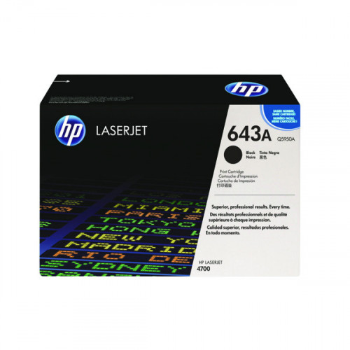 HP 643A LASERJET TONER BLACK Q5950A