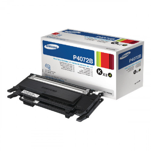 Samsung CLT-P4072B Black Standard Yield Toner Cartridges (Pack of 2) SU381A