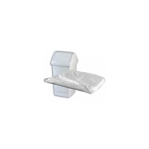 H/Q Swing Bin Liner, White 12 x 22 x 30" per 500 (LWS031)