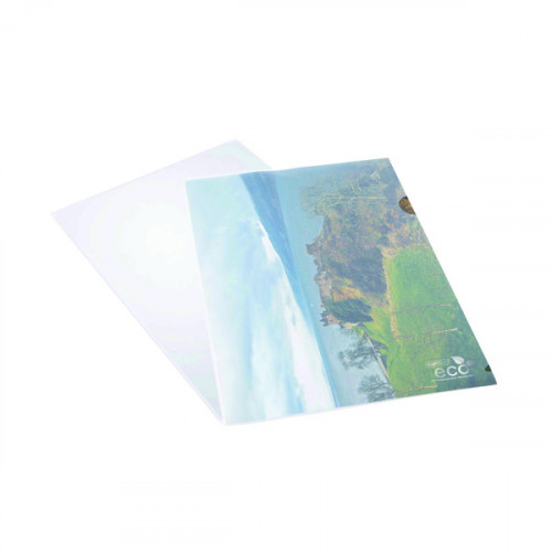 Rapesco Eco Cut Flush Folders A4 Clear (Pack of 100) 1105