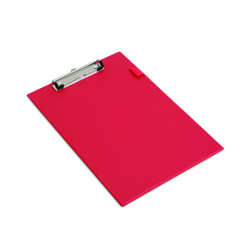 Rapesco Standard Clipboard PVC Foolscap Red VSTCBOR3
