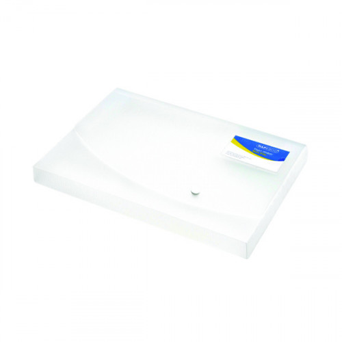 Rapesco Rigid Wallet Box File 25mm Capacity 250 Sheets A4 Clear 0708