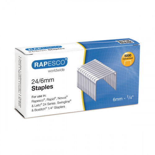 RAPESCO NO 24/6 MTL 6 STAPLES PK5000