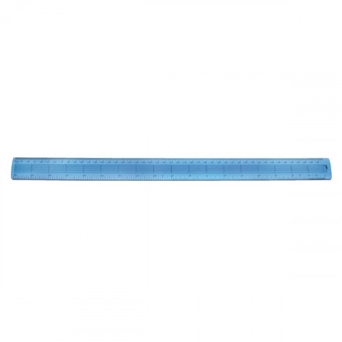 Helix Shatter Resistant Ruler Gridded 45cm Blue (Pack of 10) L28040