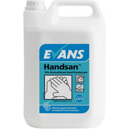 Evans Handsan Hand Sanitiser per 5Ltr (A051EEV2)