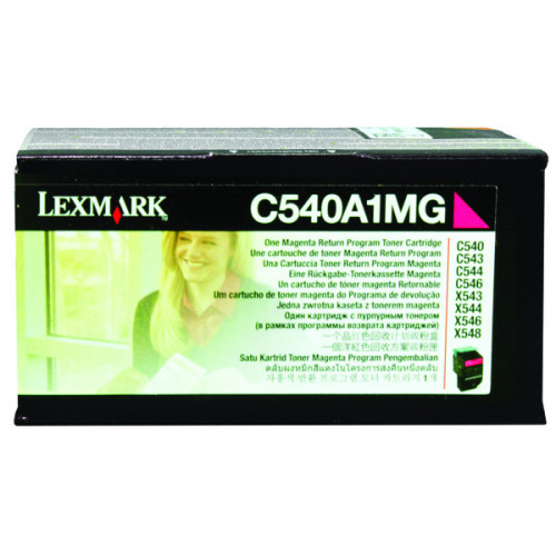 Lexmark C540 Magenta Return Program Toner Cartridge 0C540A1MG