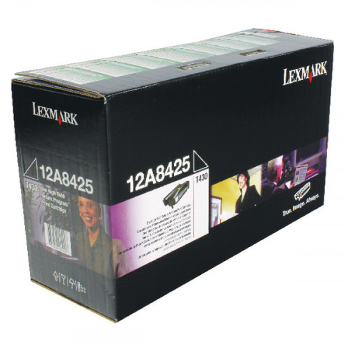 Lexmark Black High Yield Return Program Print Toner 0012A8425