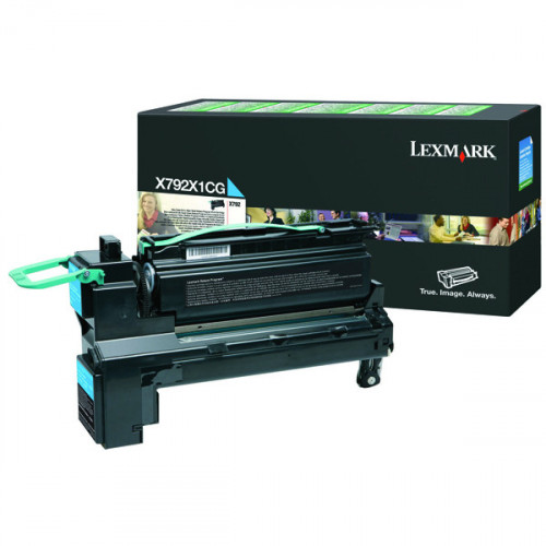 Lexmark Cyan Extra High Yield Return Program Toner Cartridge X792X1CG