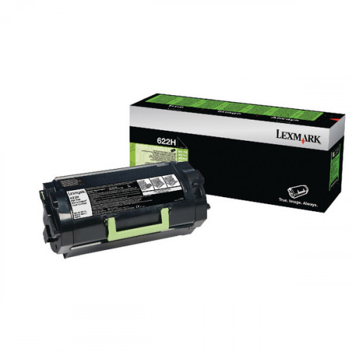 Lexmark 622H Black High Yield Toner Cartridge 62D2H00