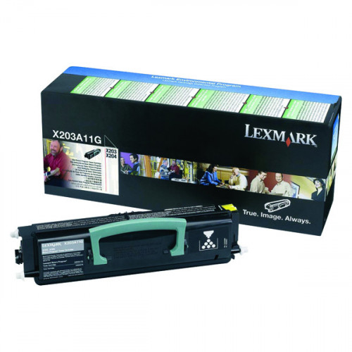Lexmark X203 Black Return Programme Toner Cartridge X203A11G
