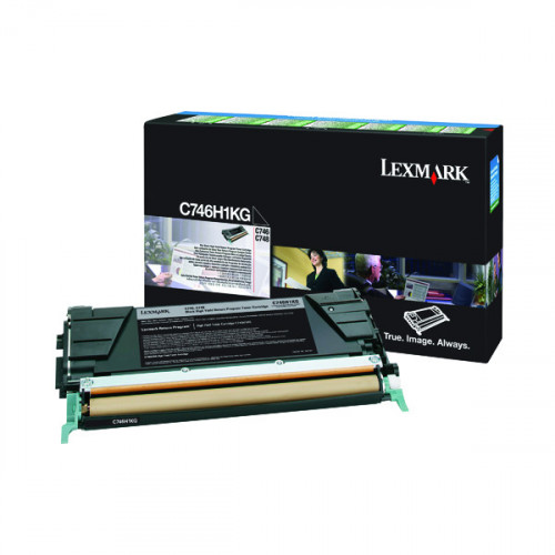 Lexmark C746 Black High Yield Return Programme Toner C746H1KG